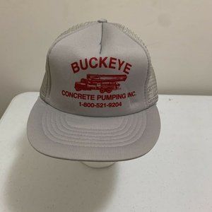 Vintage Capital Buckeye Concrete Plumbing Grey Foam Snapback OSFA Trucker Hat